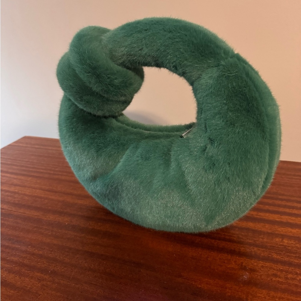 Fuzzy JW Pei Green Handbag